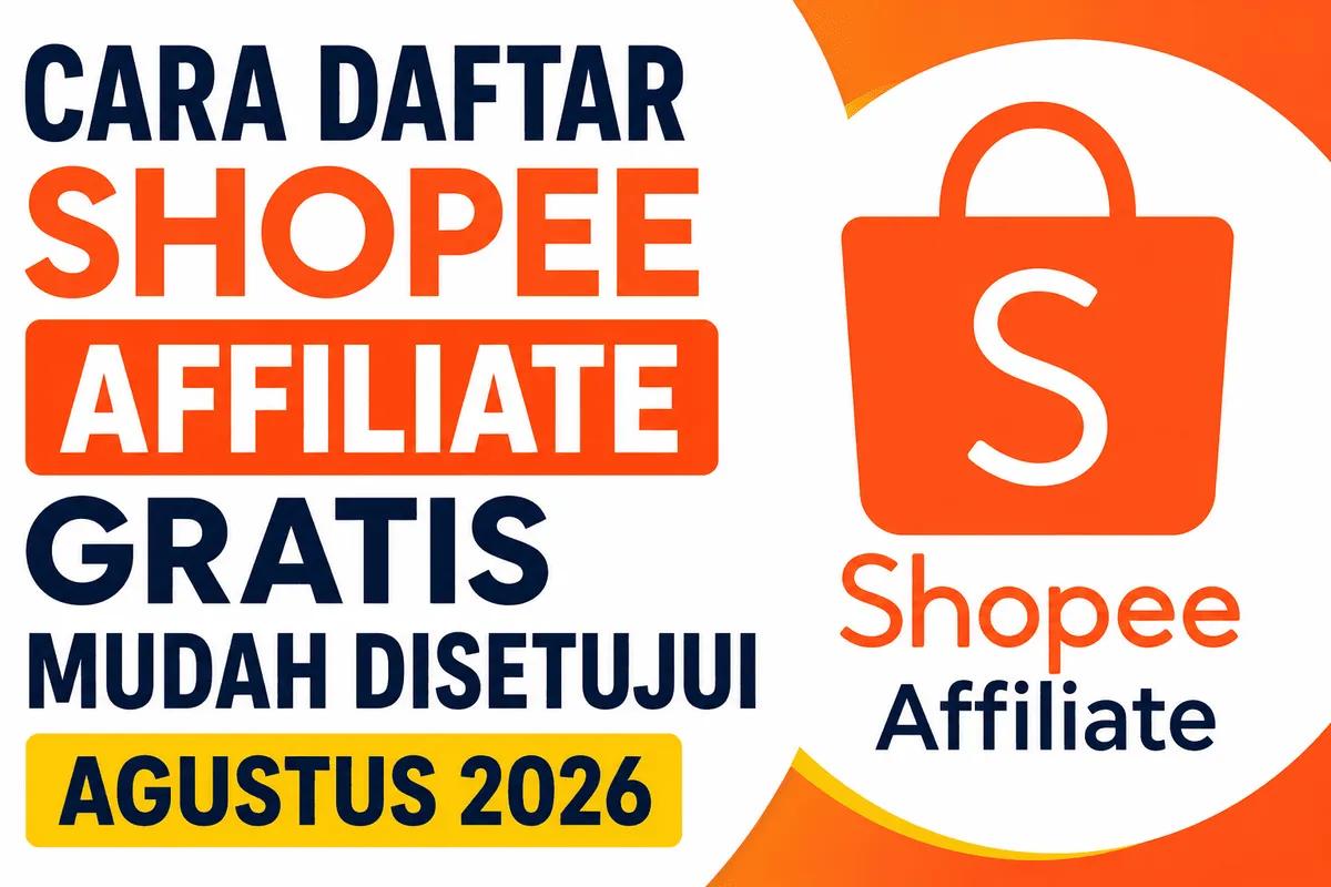 Cara Daftar Shopee Affiliate Gratis Mudah Disetujui Agustus 2026