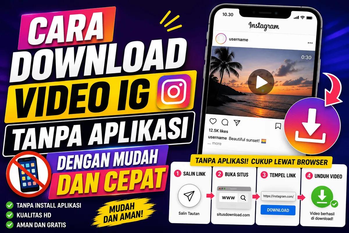 Cara Download Video IG Tanpa Aplikasi dengan Mudah dan Cepat