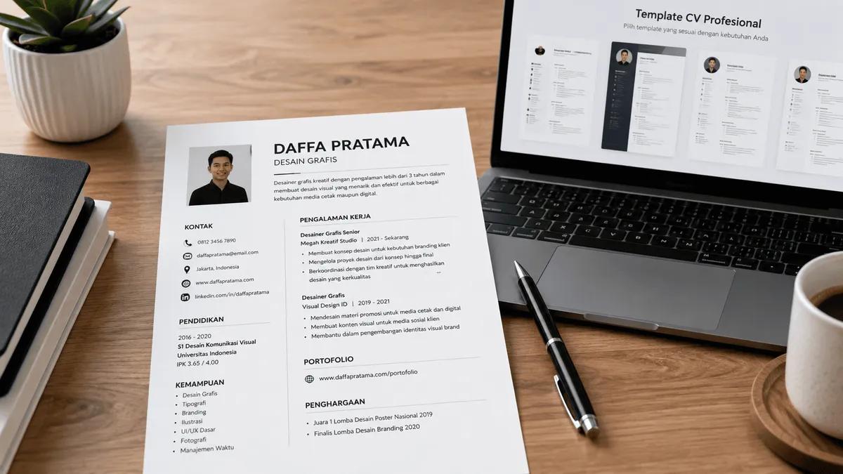 Cara Membuat Contoh CV Lamaran Kerja