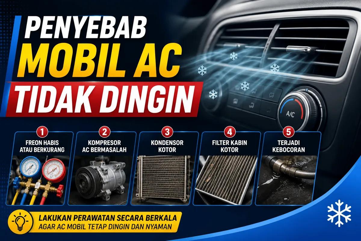 Cara Mendeteksi Penyebab AC Mobil Tidak Dingin