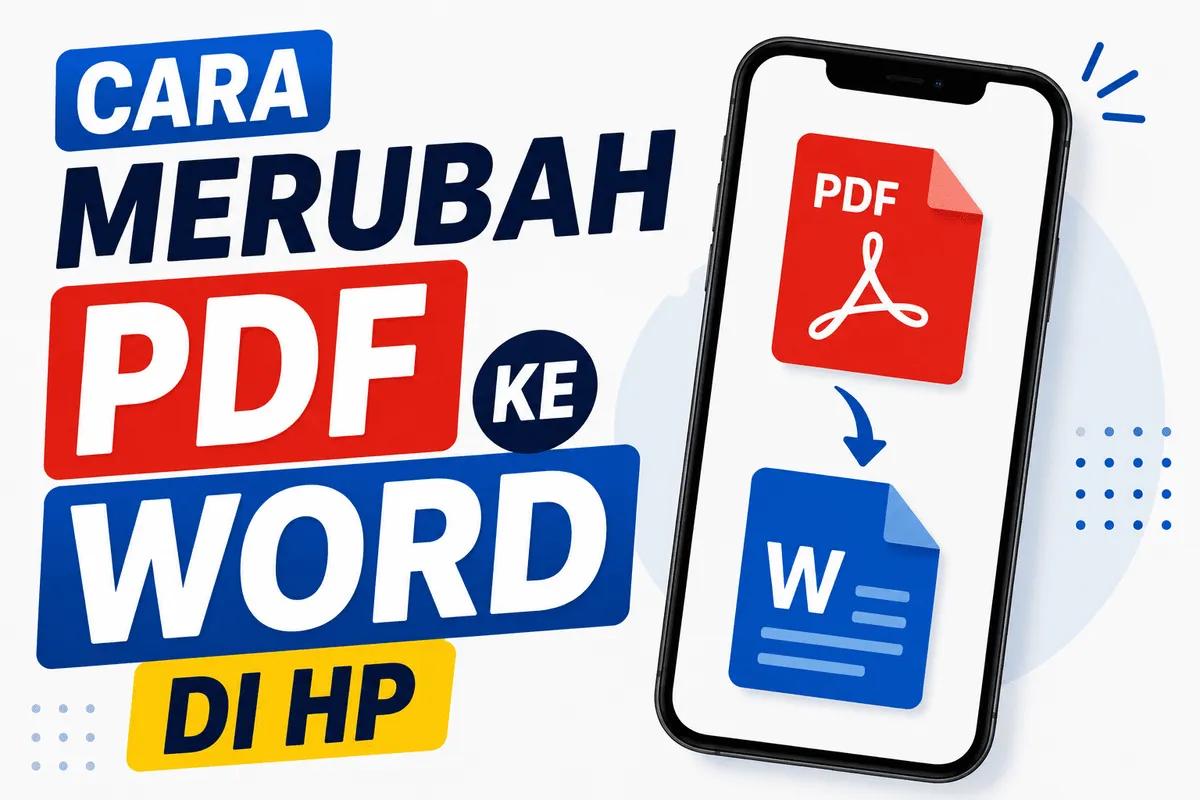 Cara Mudah Mengubah PDF ke Word di HP